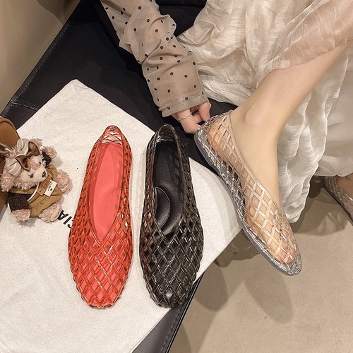 Womens cage jelly - flat, shoes