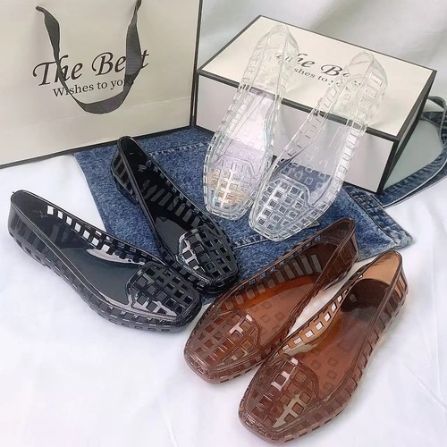 Ladies flat slip - on, jelly